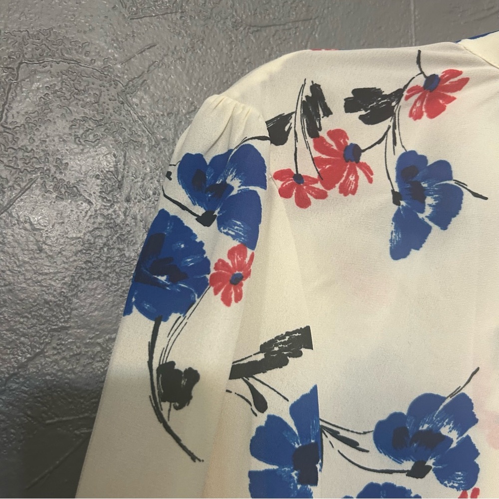 Modcloth Floral Printed Women's long sleeve Blouse XL - Picture 6 of 7